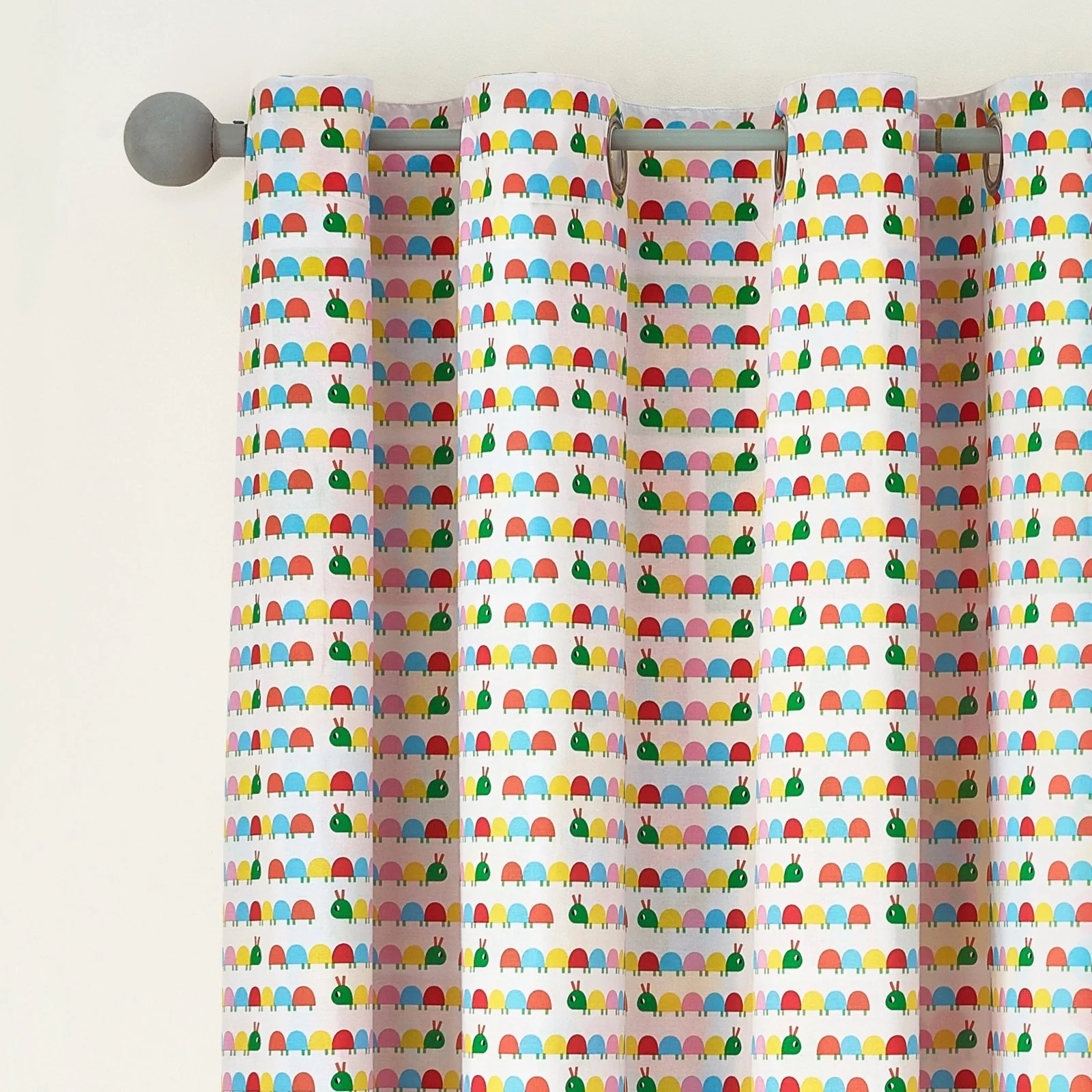 Catherine Lansfield Reversible Curious Caterpillar Curtains 66x72" - Image 3