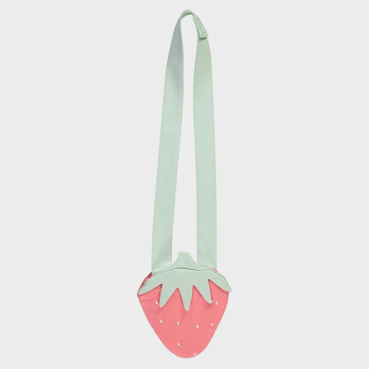 Girls Strawberry Dress With Bag - Image 4